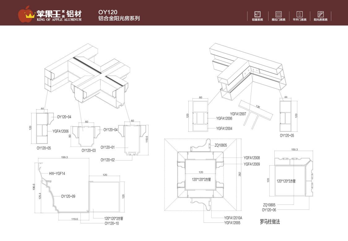 QY120铝合金阳光房