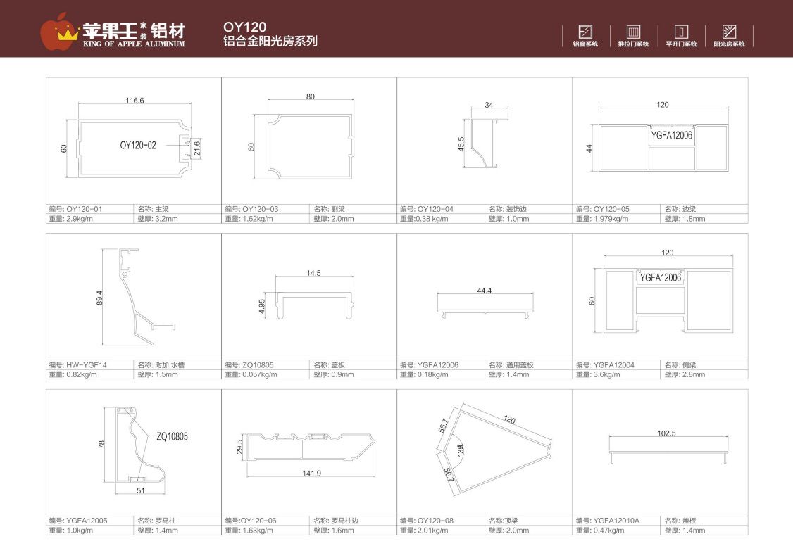 QY120铝合金阳光房